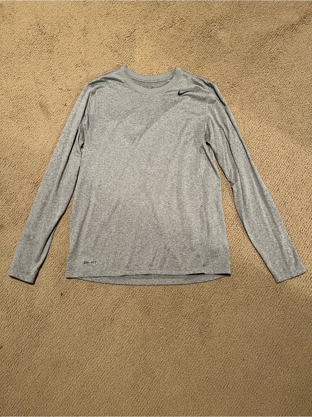Nike Dri-FIT Long Sleeve Top - Gray